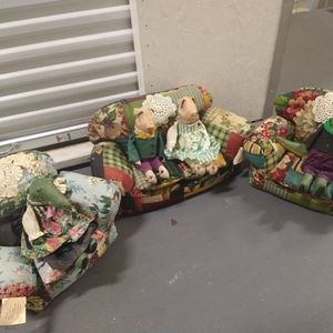 Julie Wachlin dolls with Kristine Ann's furniture